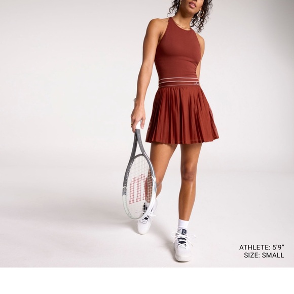 CALIA Women's Pleated Mesh Skort - Picture 2 of 3